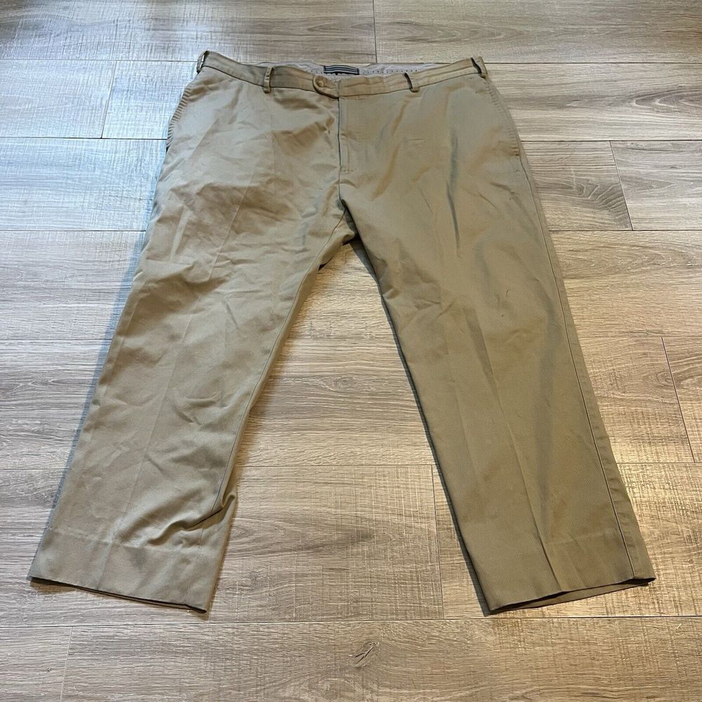 Peter Millar Pants Mens Size 40 (Fits 39x25) Beige Pima Cotton Flat Front Slacks